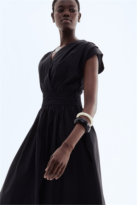 Хлопковое платье с мягкой талией 1280533002 - Фото 13555926