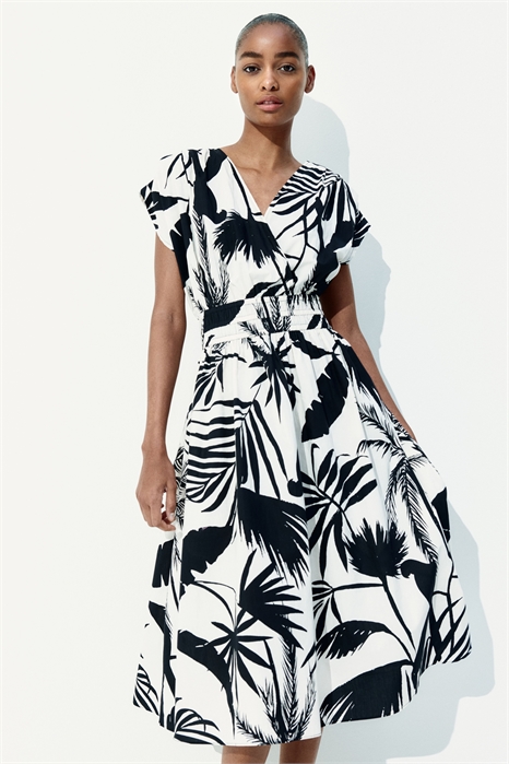 Хлопковое платье с мягкой талией 1280533003 - Фото 13555933