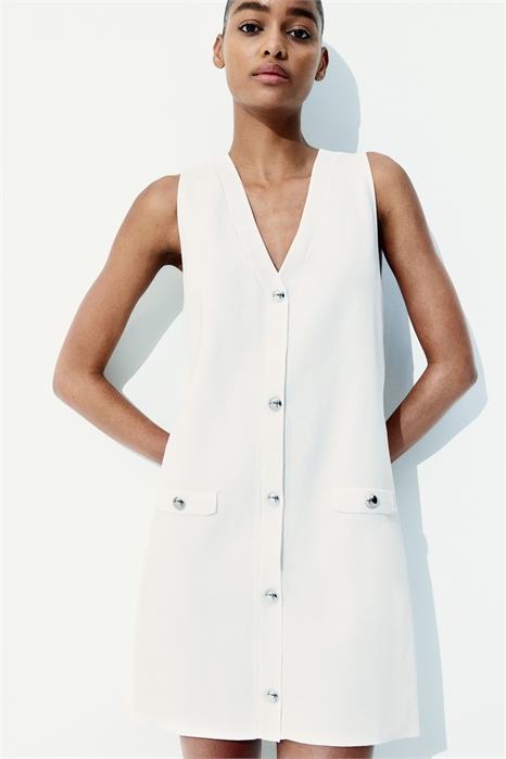 Платье с V-образным вырезом 1282069002 - Фото 13556048