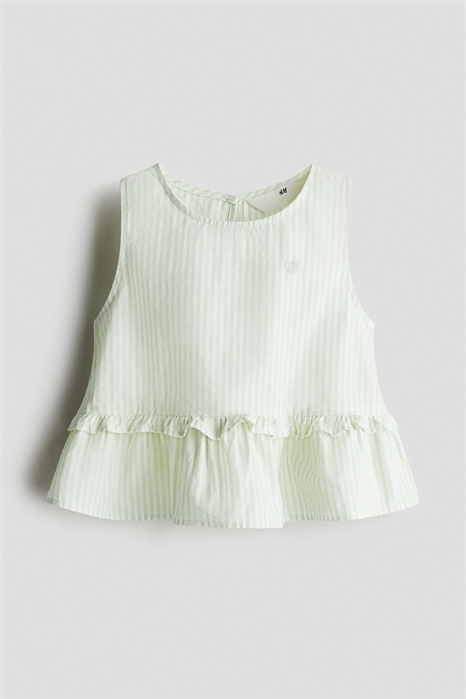 Хлопковый топ с пеплумом 1282377003 - Фото 13556099