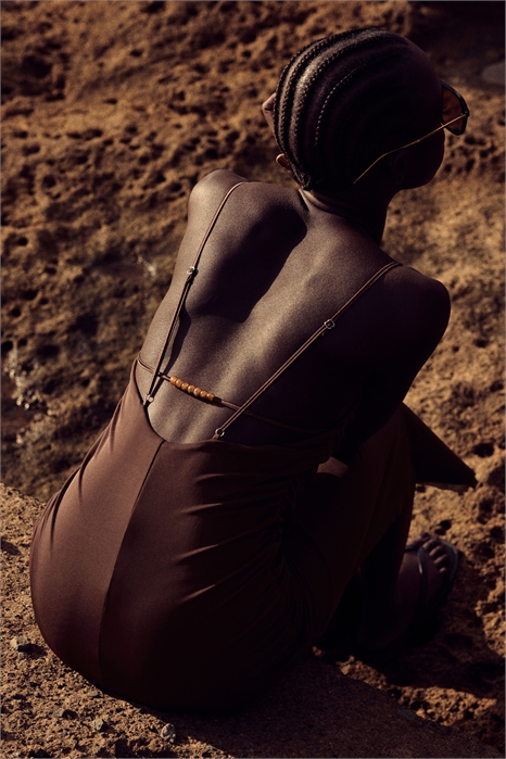 Драпированное платье на бретелях 1283305001 - Фото 13556225