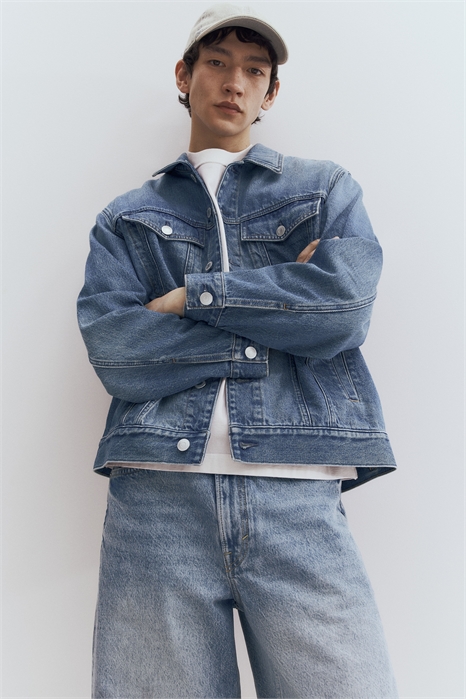 Джинсовая куртка свободного кроя 1283781001 - Фото 13556281