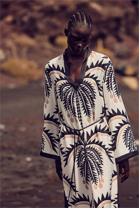 Платье-туника с завязывающимся поясом 1289486001 - Фото 13556617