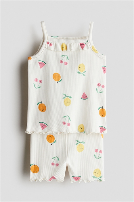 Комплект из 2 частей из ребристого хлопка 1290272001 - Фото 13556668