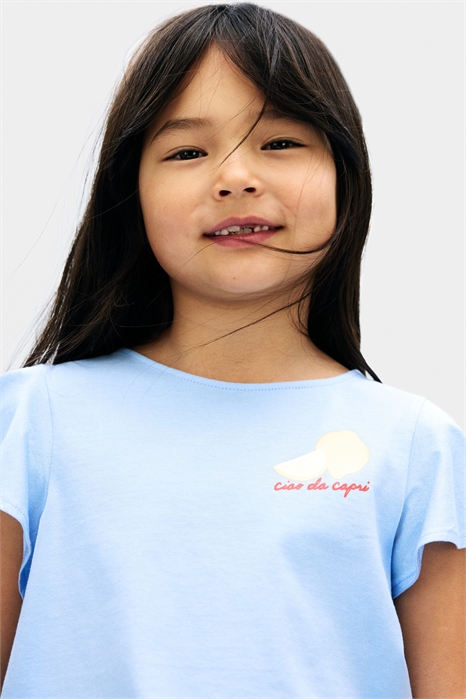 Хлопковый топ с рукавами-воланами 1290744003 - Фото 13556924