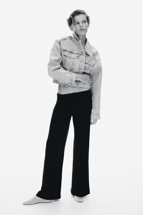 Брюки из пуантельевого трикотажа 1272558002 - Фото 13559545