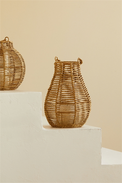 Большой плетеный фонарь для свечей 1283240001 - Фото 13563080