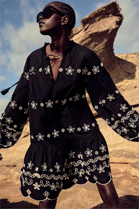 Платье-туника с рисунком "бродери англез 1282347002 - Фото 13567495