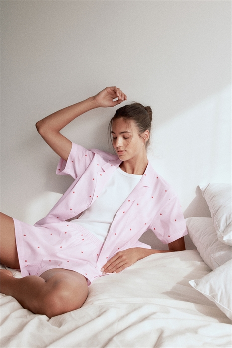 Пижамная рубашка и шорты 1150604006 - Фото 13568517