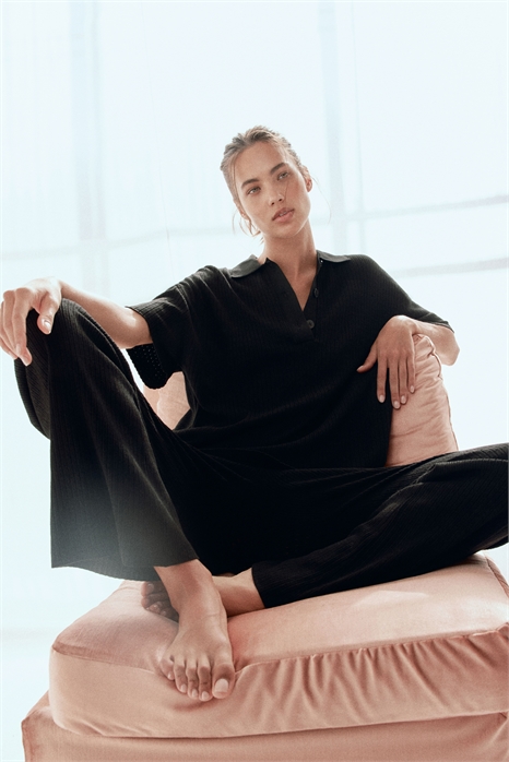 Рубашка-поло из пуантельевого трикотажа 1281746002 - Фото 13569569