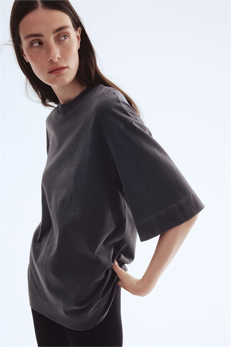 Хлопковая футболка оверсайз 1290449006 - Фото 13571908