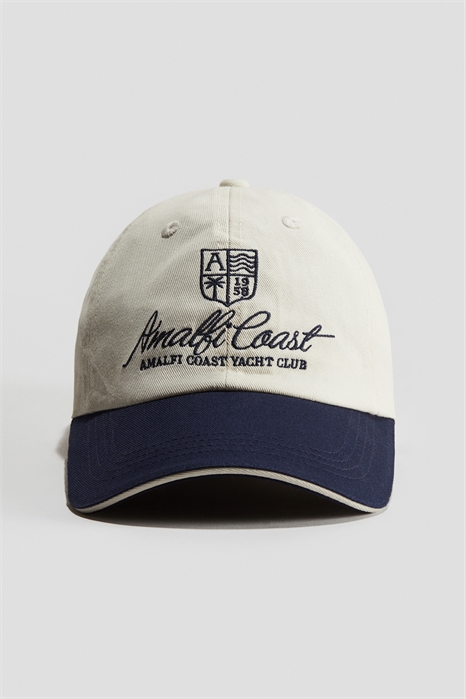 Хлопковая кепка с текстовым мотивом 1285208001 - Фото 13576377