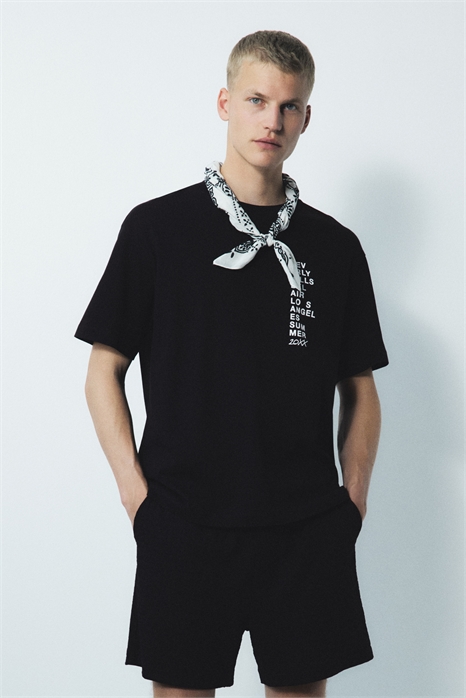 Футболка свободного кроя с принтом 1227157030 - Фото 13578406