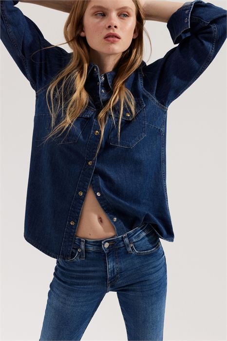 Джинсовая рубашка 1258303006 - Фото 13578854