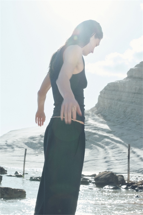 Укороченные брюки из льняной смеси 1259104009 - Фото 13578967