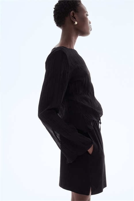 Шорты с завязками из льняного бленда 1259218001 - Фото 13579024