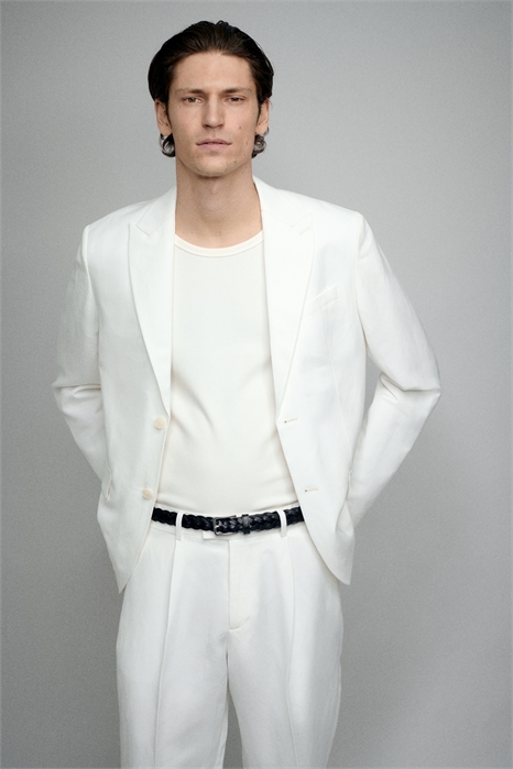 Пиджак из льняного бленда Regular Fit 1272491001 - Фото 13579524