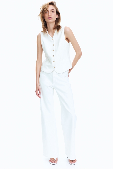 Костюмная жилетка из льняного бленда 1275503003 - Фото 13579845