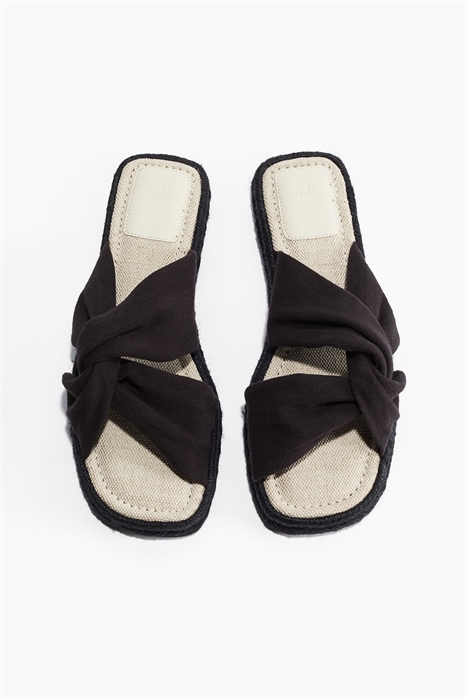 Сандалии-эспадрильи с кручеными деталями 1276052002 - Фото 13580042