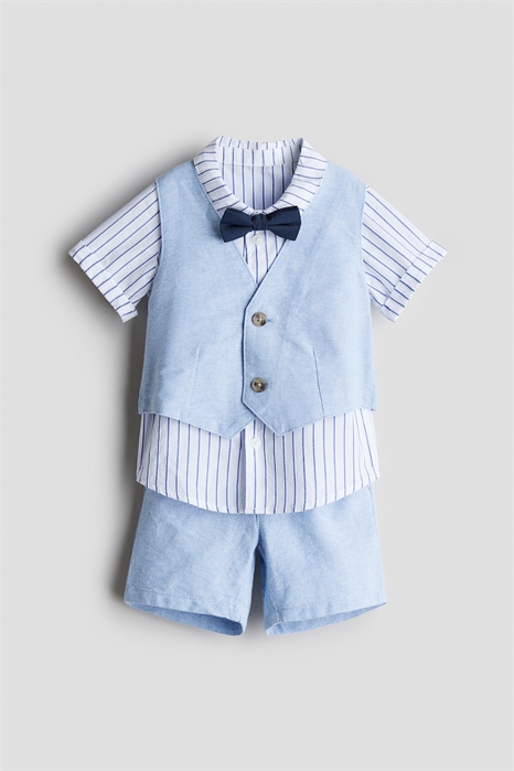 Нарядный комплект из 4 предметов из льняного бленда 1277667003 - Фото 13580285