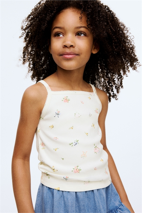 Хлопковые топы на бретельках в упаковке из 2 штук 1282744002 - Фото 13580722