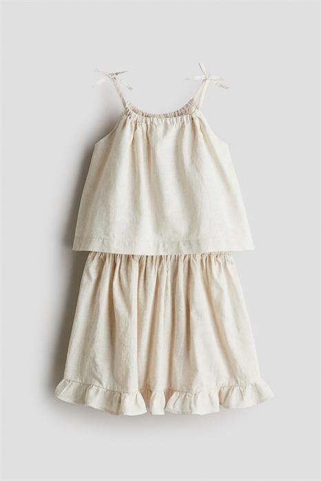 Комплект из 2 частей из льняного бленда 1282905003 - Фото 13580781