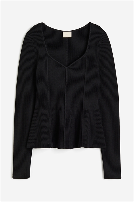 Топ из трикотажа в рубчик 1200146001 - Фото 13587448