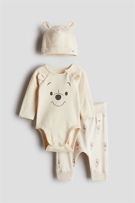 Комплект из 3 частей из набивного трикотажа 0754107129 - Фото 13589565