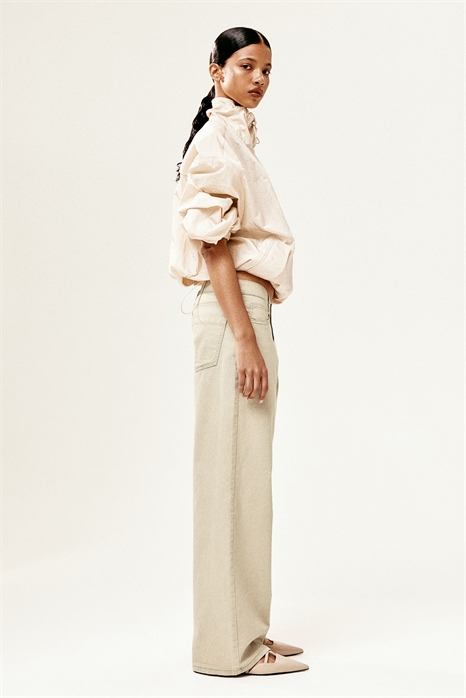 Прямые брюки из саржи 1230816003 - Фото 13589725