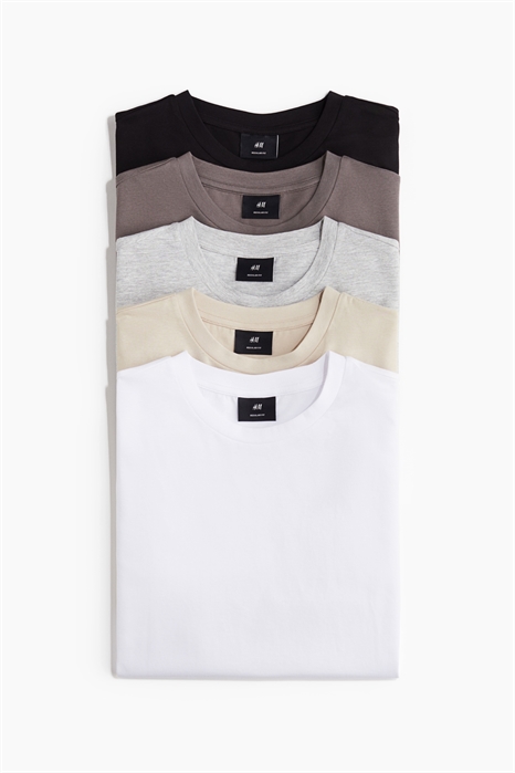 Футболки Regular Fit, 5 штук 1216851005 - Фото 13590119