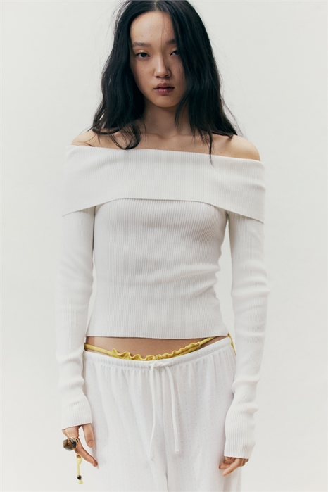 Широкие брюки с эластичным поясом 1259462005 - Фото 13590705