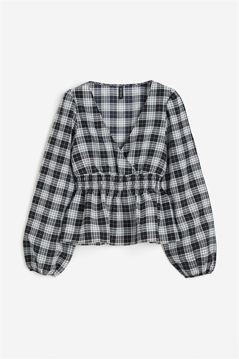 Блузка с пышными рукавами из крепа 1160443003 - Фото 13590909