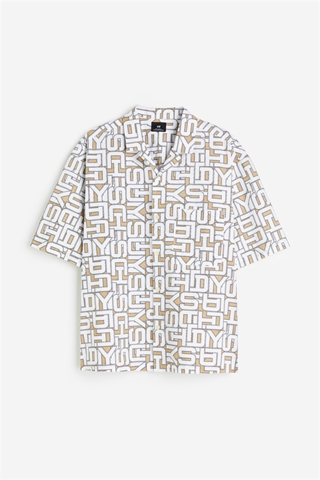 Курортная рубашка с узором в стиле оверсайз 1198326002 - Фото 13590935