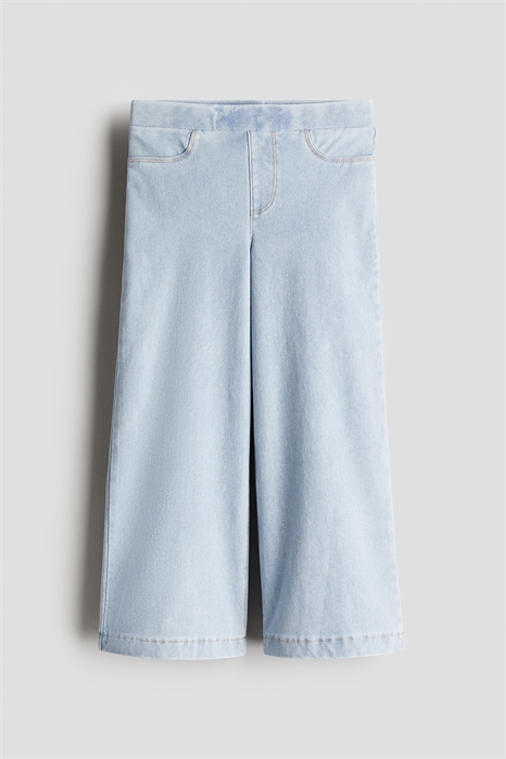 Широкие брюки из джинсовой ткани 1226321013 - Фото 13591467