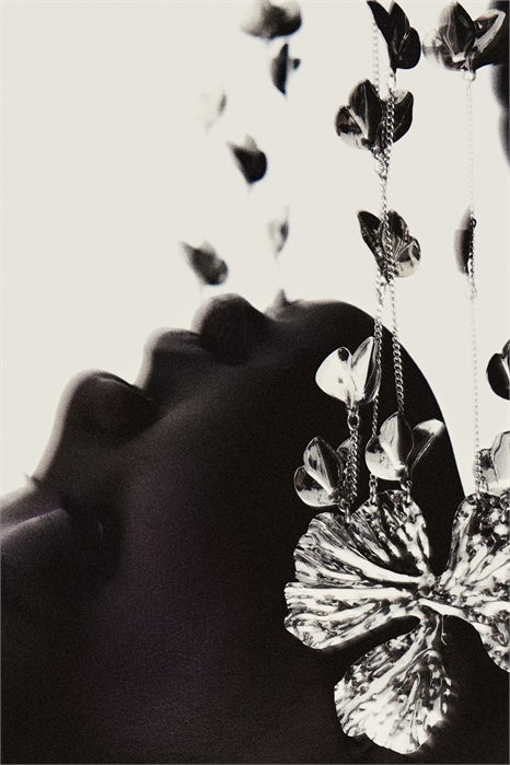 Серьги-подвески в виде цветка 1281496001 - Фото 13591752