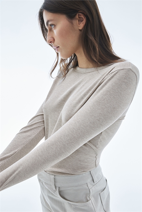 Лонгслив в рубчик 0999727039 - Фото 13591805