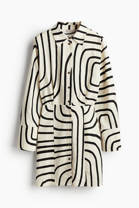 Платье-рубашка из льняного бленда 1224810001 - Фото 13591914