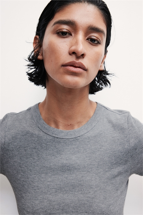 Футболка в рубчик из джерси 1157799028 - Фото 13592723