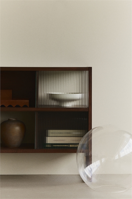 Деревянный шкаф со стеклянными дверцами 1221123001 - Фото 13592793