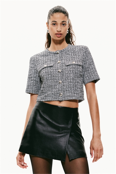 Кардиган с короткими рукавами из букле 1258577003 - Фото 13593393