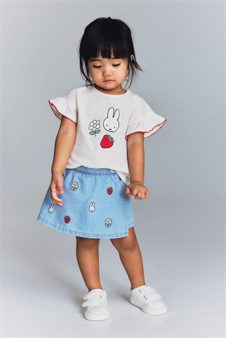 Джинсовые шорты с вышивкой 1276880001 - Фото 13593535