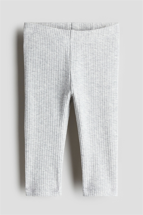 Ребристые хлопковые леггинсы 1226638006 - Фото 13595630