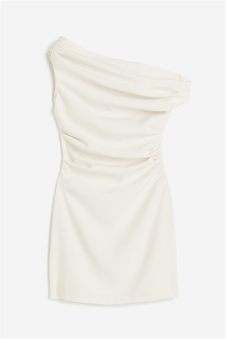 Драпированное платье на одно плечо 1207133002 - Фото 13596531