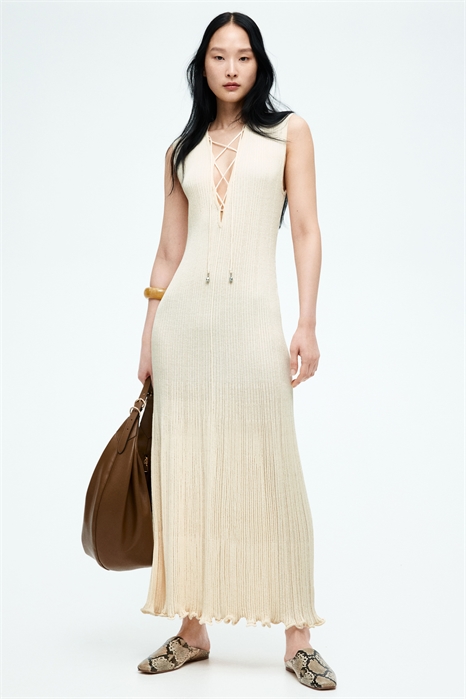 Платье из трикотажа со шнуровкой 1283183001 - Фото 13596898