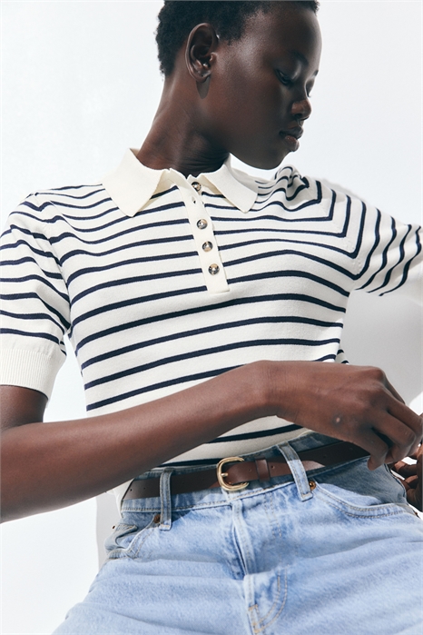 Рубашка поло из тонкого трикотажа 1277210002 - Фото 13597876