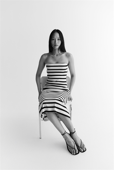 Ребристое платье-труба 1235777001 - Фото 13598530