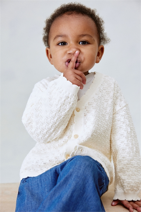 Хлопковый кардиган с пуантелью 1265872001 - Фото 13599873