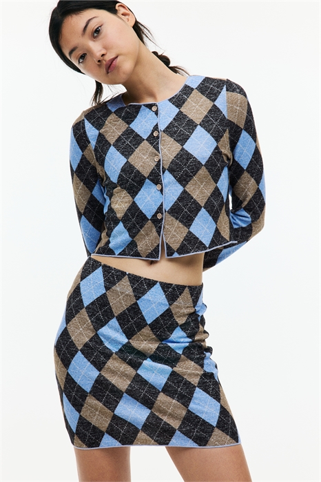 Короткий кардиган тонкой вязки 1287391001 - Фото 13599963