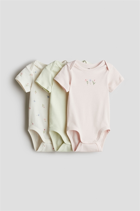 Хлопковые комбинезоны с вырезом конвертом в количестве 3 штук 1265827002 - Фото 13600829