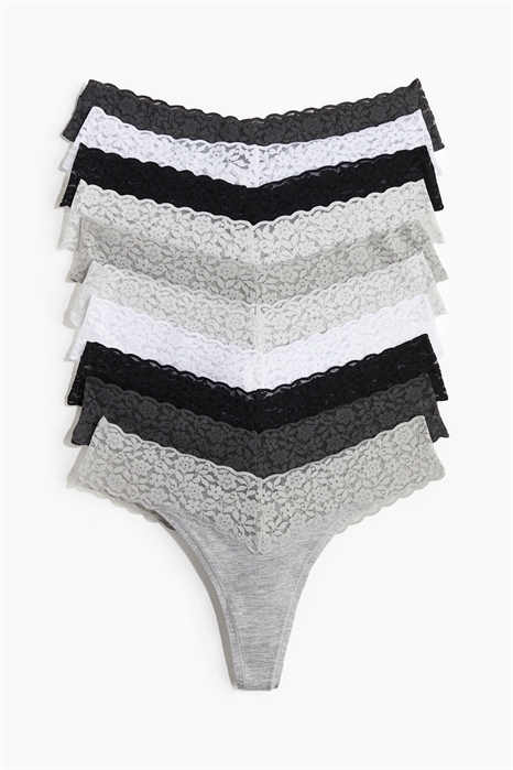 Кружевные трусы стринги в упаковке из 10 штук 1129879026 - Фото 13601543